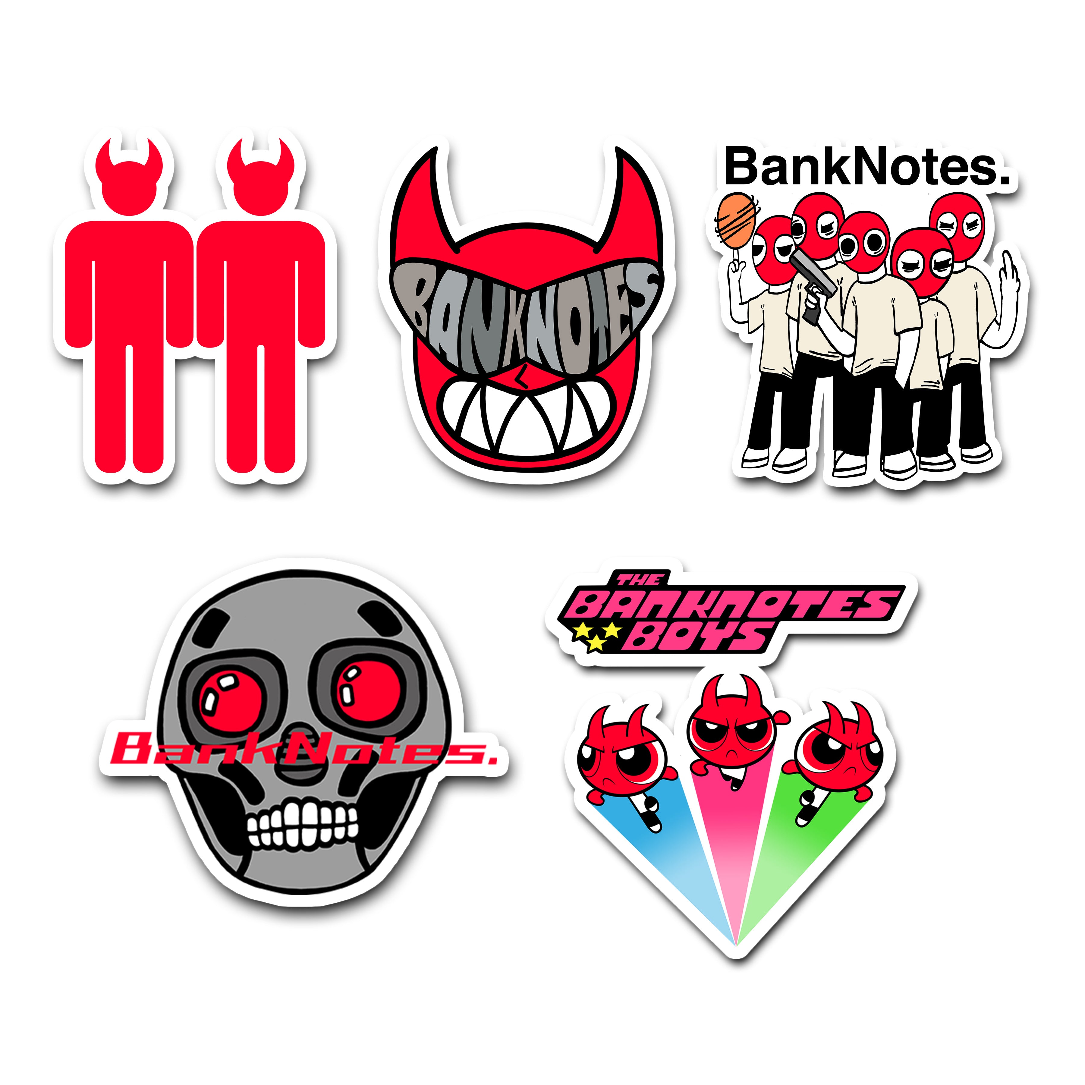 Banknotes Sticker Sticker Pack V1 – BANKNOTES SKATEBOARDS